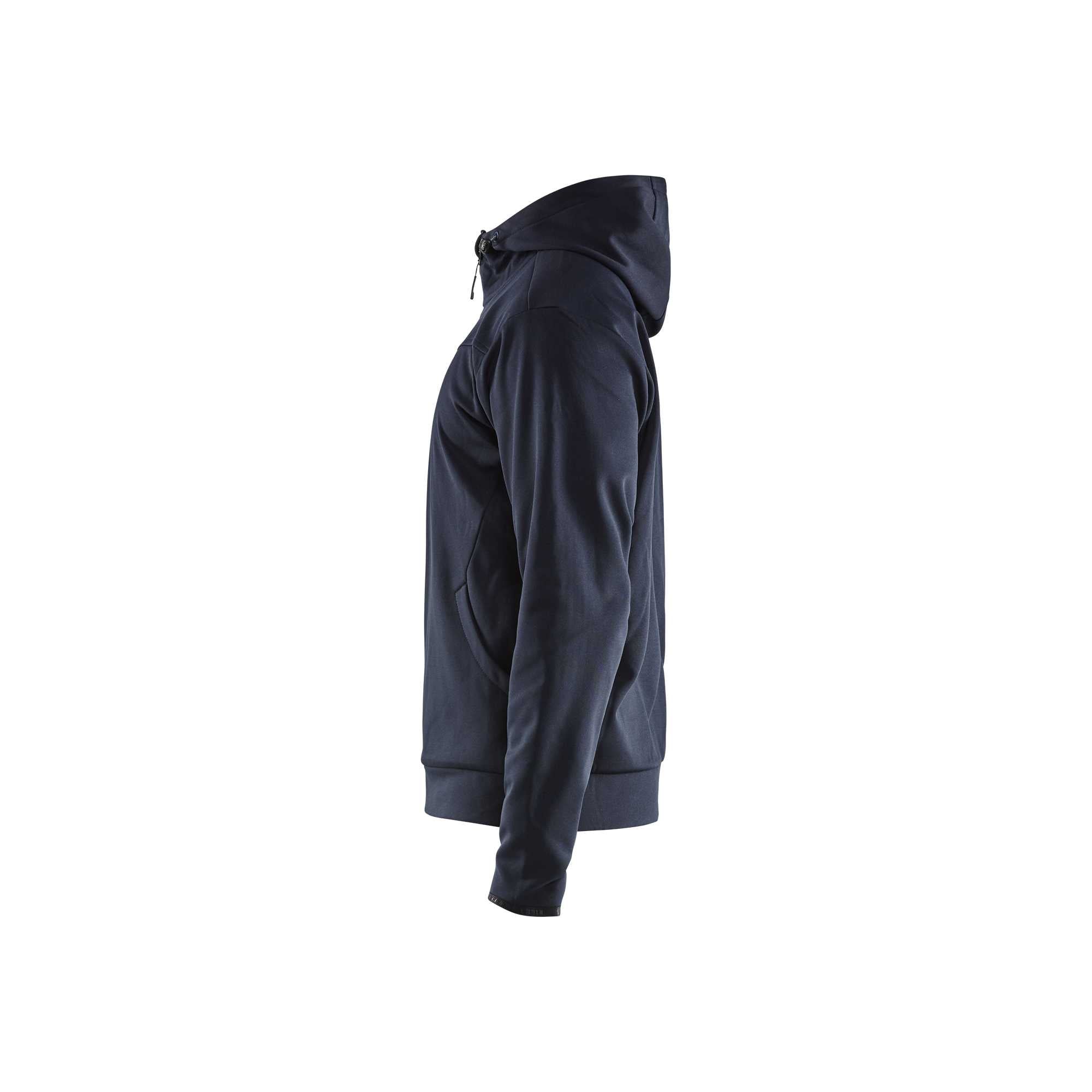 BLAKLADER 33632526 Hoodie With Full Zip Hoodie Work Sweatshirt MEN - Pique Fleece
